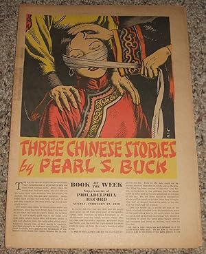 Three Chinese Stories Supplement of The Philadelphia Record for Feb. 27th 1938 Book of the Week