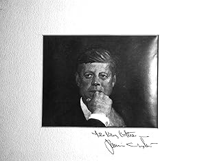 Signed Photograph of JAMIE WYETH Painting of JFK