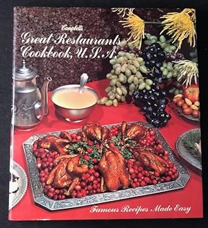 Campbell's Great Restaurants Cookbook, USA (1st Printing)