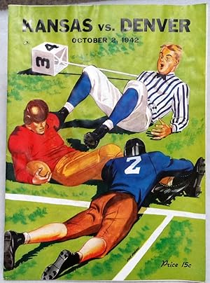 [Souvenir Football Game Program] Kansas Vs. Denver, October 2, 1942