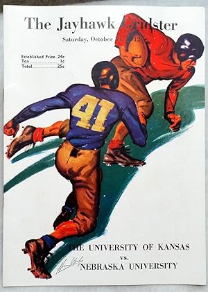 [Souvenir Football Game Program] The Jayhawk Gridster, Saturday, October 31, 1942, The University...