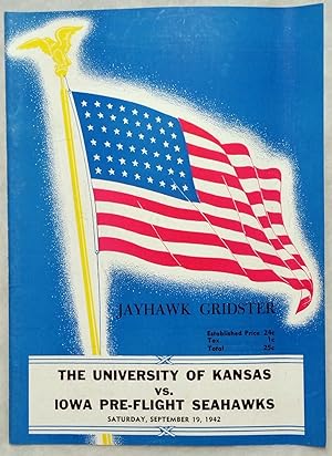 [Souvenir Football Game Program], Kansas Vs. Iowa Pre-Flight Seahawks, Saturday, September 19, 1942