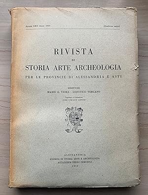 Rivista di Storia Arte Archeologia per le Provincie di Alessandria e Asti / Rivista di Storia, Ar...