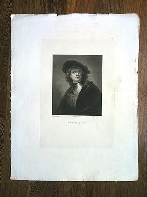 Acquaforte originale '800 "Rembrandt" Rembrandt dipinse - Guadagnini incise