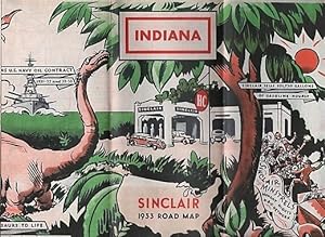 SINCLAIR 1933 OFFICIAL ROAD MAP: INDIANA