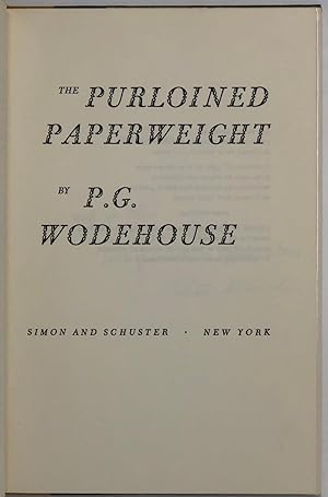 The Purloined Paperweight