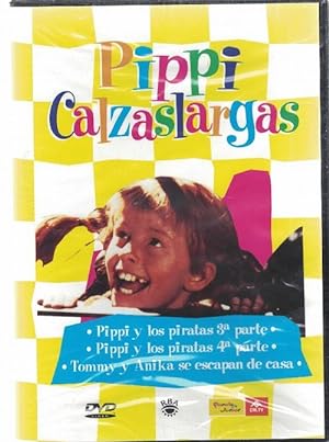 Pippi Calzaslargas, Pippi y los piratas 3ra y 4ta parte y Tommy y Anna se esapan de casa (DVD)
