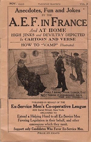 Anecdotes, Fun and Jokes: November 1920; Volume 2