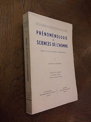 Phenomenologie Et Sciences De L'homme: Vers un Nouvel Esprit Scientifique