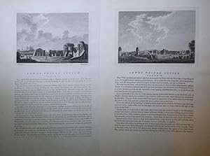 The Antiquities of England and Wales - LEWES PRIORY, SUSSEX (Plates I and II)