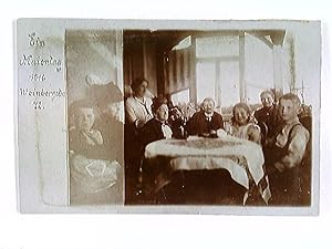 Dresden, Weinbergstraße, Familienportrait, Foto-AK, ungelaufen, datiert Mai 1916