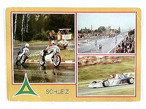 Schleiz, 60 Jahre Dreieck, 50. Dreieckrennen 1983, Mehrbild-Ak, gelaufen1984