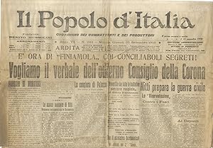 POPOLO (IL) d'Italia. Quotidiano dei combattenti e dei produttori. Fondatore: Benito Mussolini. A...