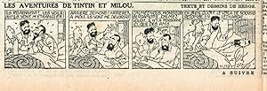 Herge-Tintin et la malédiction de Rascar Capac (Les sept boules de cristal) Strip n°119 - LE SOIR...