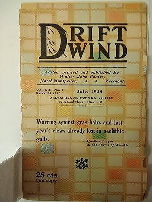 Driftwind Vol. XIII - No. 1, July 1938