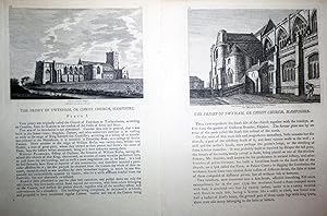 The Antiquities of England and Wales - THE PRIORY OF TYNHAM, OR CHRIST CHURCH, HAMPSHIRE (Plates ...