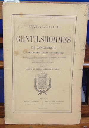 Catalogues des gentilshommes de Languedoc