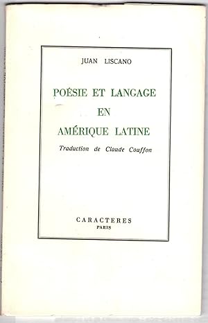 Poésie et langage en Amérique latine. Poesía y lenguaje en función hispanoamericana. Traduction d...