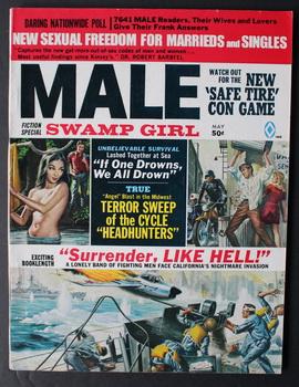 MALE Men Adventure Magazine May 1969 Leinster Swamp Girl Künstler Cohen Noremr