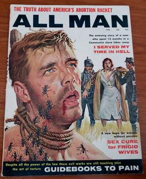 ALL MAN Adventure Magazine V2 #3 March 1961 Torture Spider Bondage GGA Minney