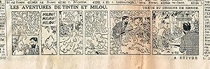 Herge-Tintin et la malédiction de Rascar Capac (Les sept boules de cristal) Strip n°132 - LE SOIR...