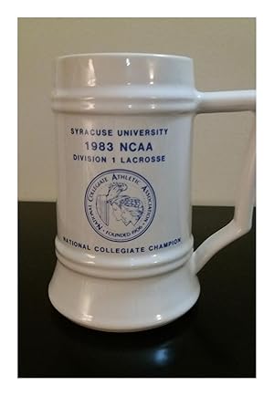 Syracuse University Lacrosse 1983 National Champions Vintage Beer Stein. Sports, Lacrosse Ephemera