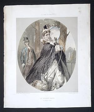 Les Femmes de Paris. La Grande Dame du Faubourg St. Germain. Lithographie en couleurs.