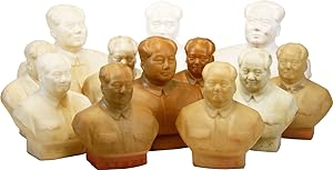 Collection of 12 Rubber Busts of Fearless Leader Chairman Mao