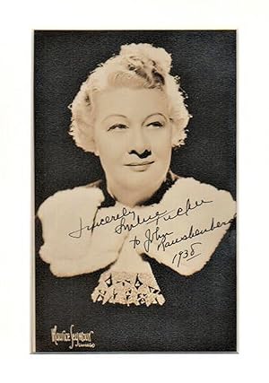 PHOTOGRAPH SIGNED BY SOPHIE TUCKER