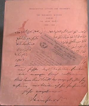 Transcripted Letters and Documents of the Bagamoyo Mission During The Arab Revolt 1888-1889