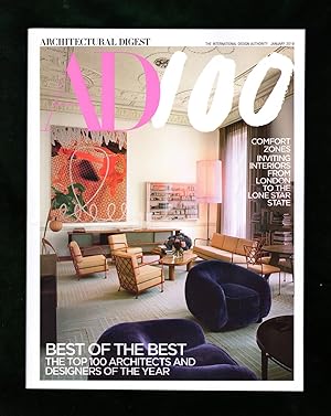 Architectural Digest - January, 2019. Top 100 Architects and Designers of the Year. The Maja Hoff...