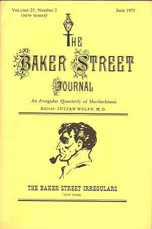 THE BAKER STREET JOURNAL ~ An Irregular Quarterly of Sherlockiana ~ June 1975