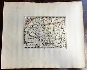 LATII DELINEATIO. Theatrum geographique Europae veteris. Carte du Latium.