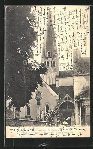 Carte postale Bligny-sur-Ouche, Entree de l`Eglise