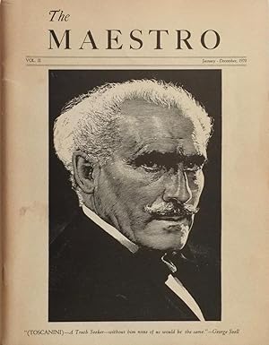 The Maestro Vol. II January-December 1970 Nos. 1-4