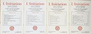 L'Initiation n°1, 2, 3, 4. (1985) Nouvelle série. Cahiers de documentation ésotérique traditionne...