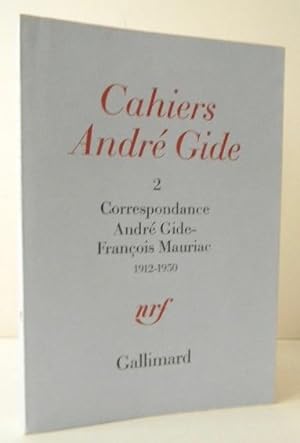 CORRESPONDANCE ANDRE GIDE  FRANCOIS MAURIAC 1912 -1950.