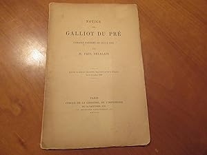 Notice Sur Galliot Du Pré. Libraire Parisien De 1512 À 1560. [Offprint From The Journal General D...