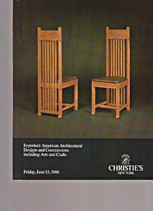 Christies 1986 Architectural Designs & Arts & Crafts