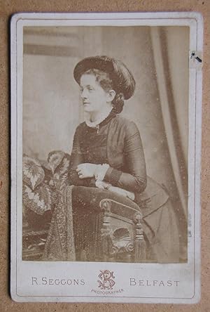 Cabinet Photograph: A Studio Portrait of a Young Woman with a Hat.