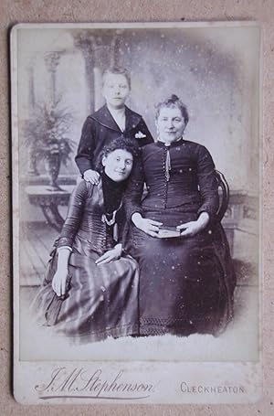 Cabinet Photograph: A Studio Portrait of a Mother & Children.