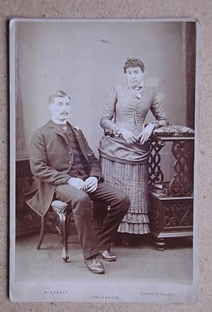 Cabinet Photograph: A Studio Portrait of a Husband & Wife.