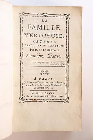 La Famille vertueuse. Lettres traduites de l'anglais par M. de la Bretone.