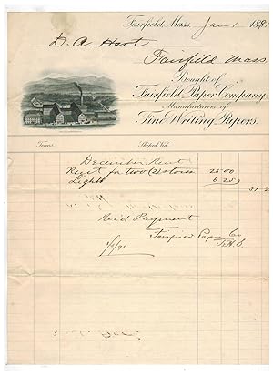 FAIRFIELD PAPER COMPANY, MANUFACTURERS OF FINE WRITING PAPERS