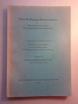 Materialien zur Geschichte der oberpfälzischen Barockarchitektur