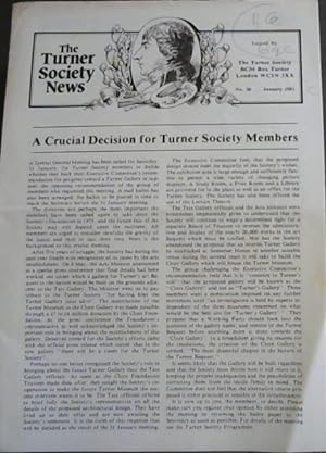 The Turner Society News: No 20, January 1981