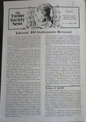 The Turner Society News: No 19 October 1980