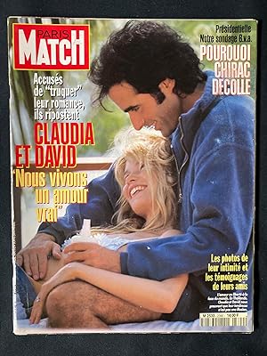 PARIS MATCH-N°2390-16 MARS 1995-CLAUDIA SCHIFFER ET DAVID COPPERFIELD
