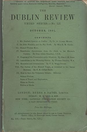 The Dublin Review: October, 1891, No. LII