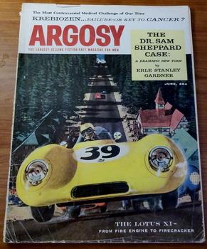 ARGOSY Men Adventure Magazine June 1957 Lotus XI Gardner Krebiozen Robert Moore